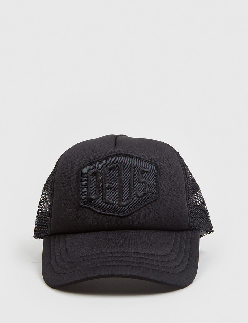Deus Ex Machina Baylands Trucker Cap - Black