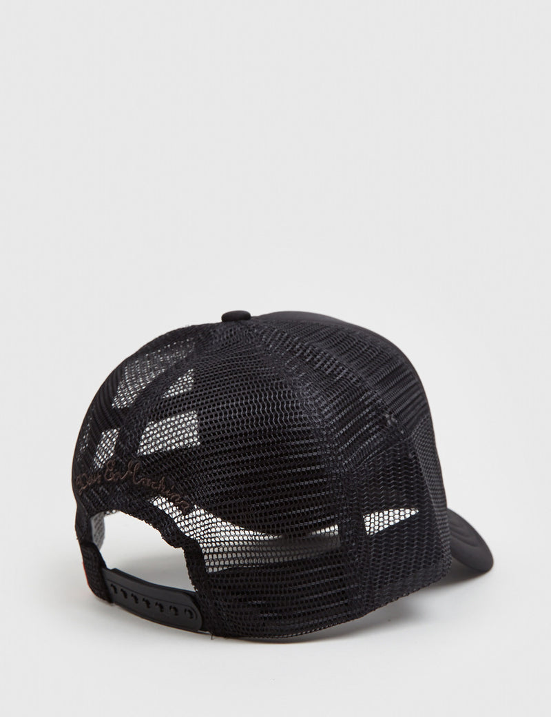 Deus Ex Machina Baylands Trucker Cap - Black