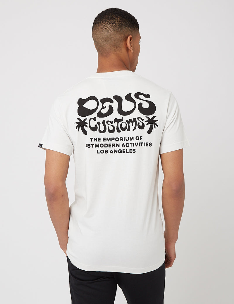 Deus Ex Machina MachinaEstrelarリサイクルTシャツ-ヴィンテージホワイト