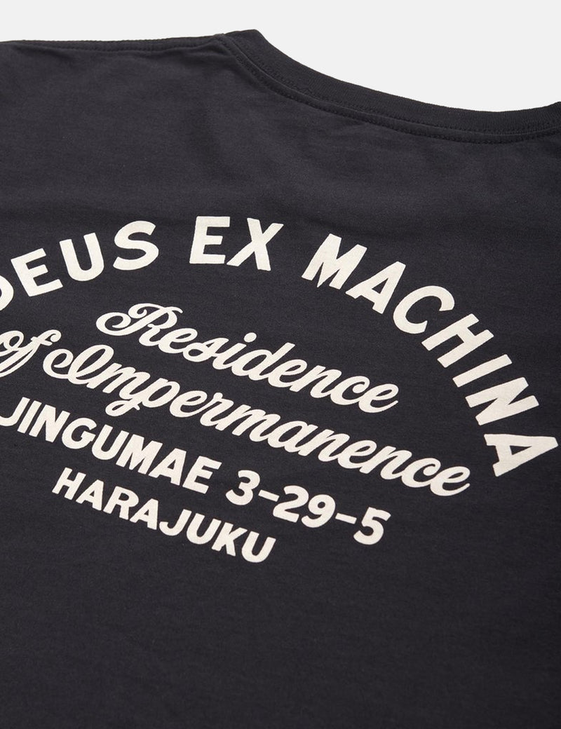 Deus ExMachinaアドレス東京ポケットTシャツ-ブラック