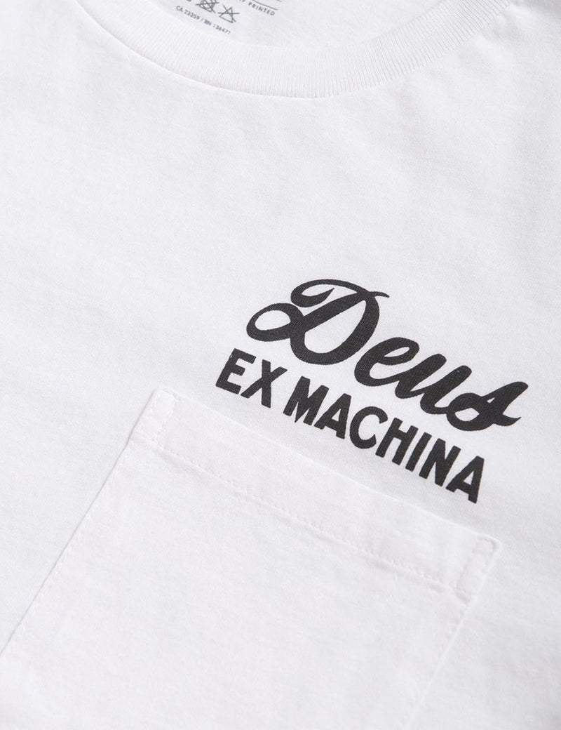 Deus Ex Machina Address Tokyo Pocket T-shirt - White
