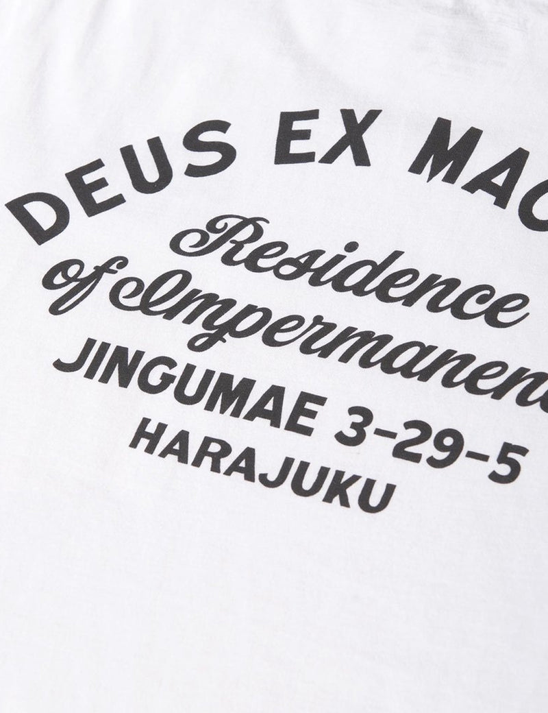T-shirt à poche Deus Ex Machina Address Tokyo - Blanc