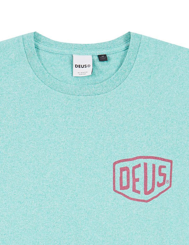 Deus Ex Machina Address Venice LA T-shirt - Lagoon