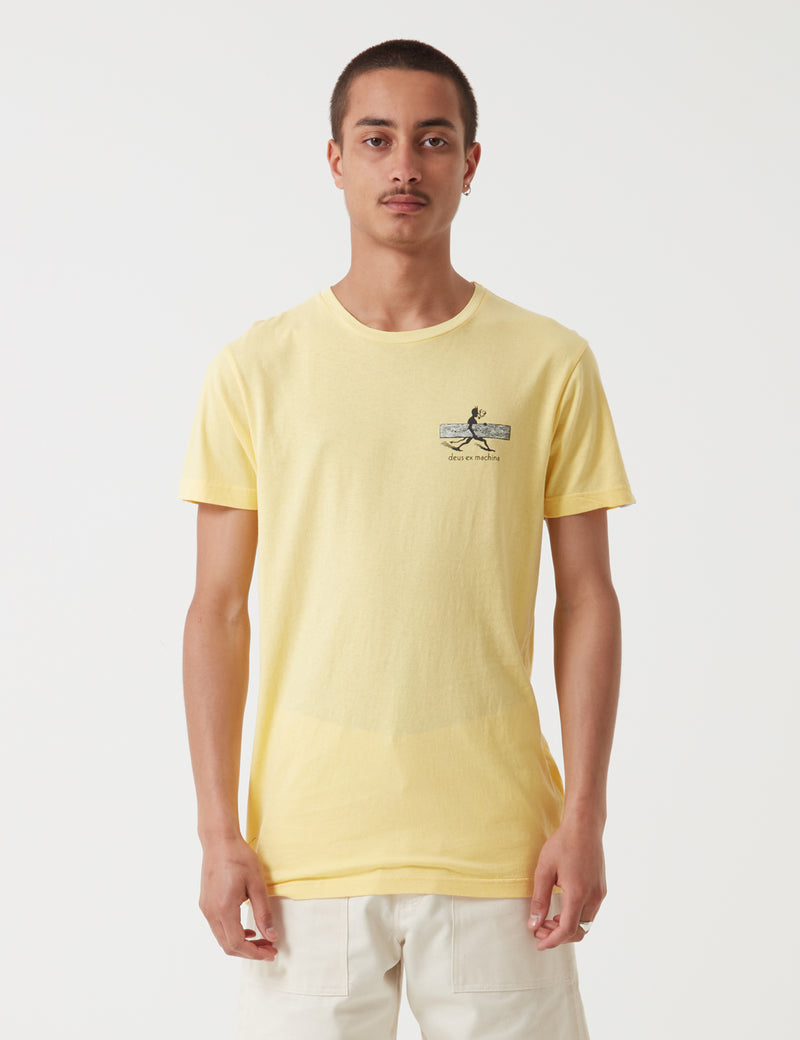 Deus Ex Machina Loggins T-Shirt - Yellow