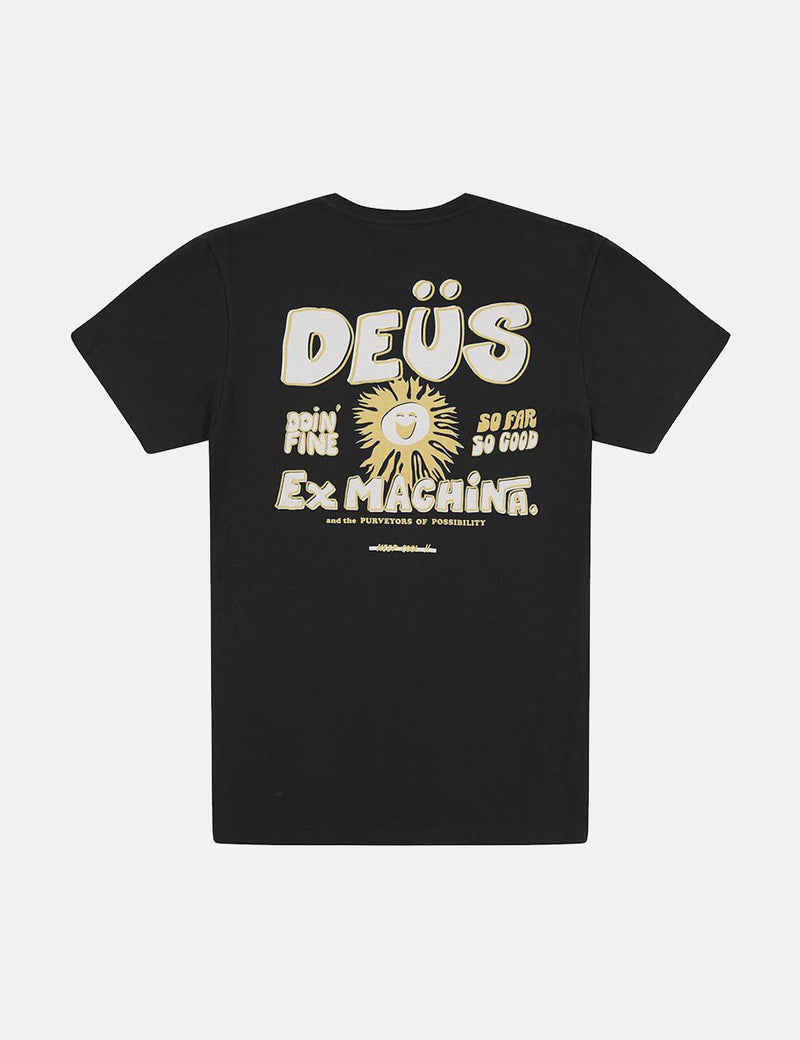 Deus Ex Machina Feine Zeit-T-Shirt - Schwarz