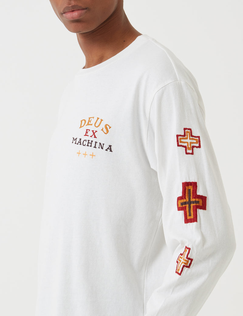 Deus Ex Machina Bonita Long Sleeve T-shirt - Vintage White