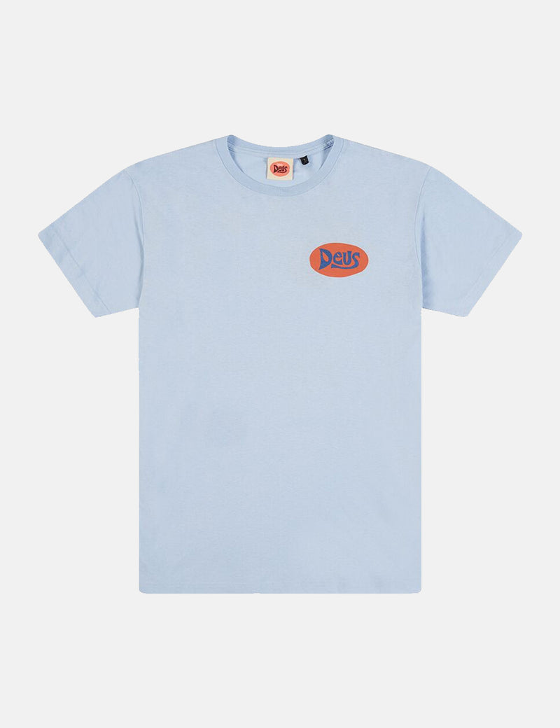 Deus Ex Machina Bay Goofy T-shirt - Sky Blue