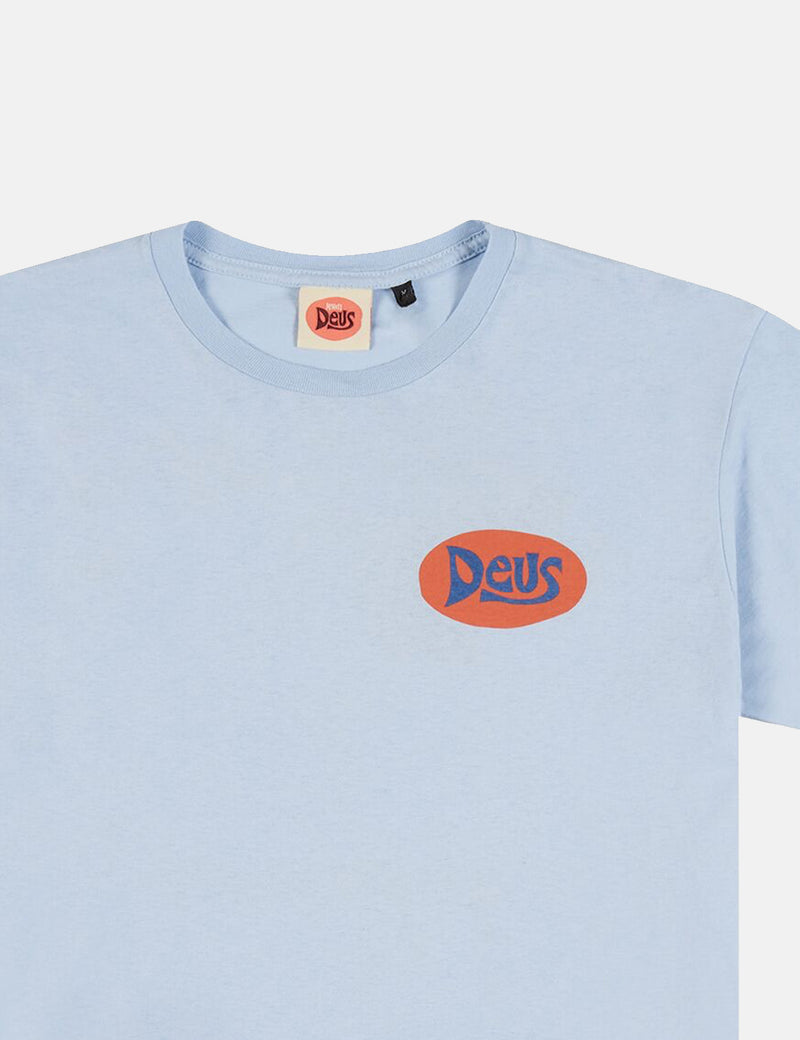 Deus Ex Machina Bay Goofy T-shirt - Sky Blue