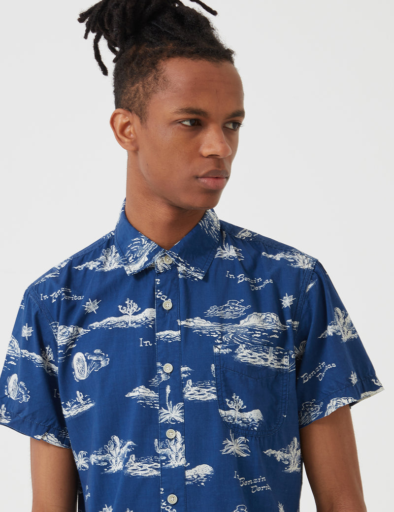 Deus Ex Machina Ralph Springs Shirt - Blue Springs