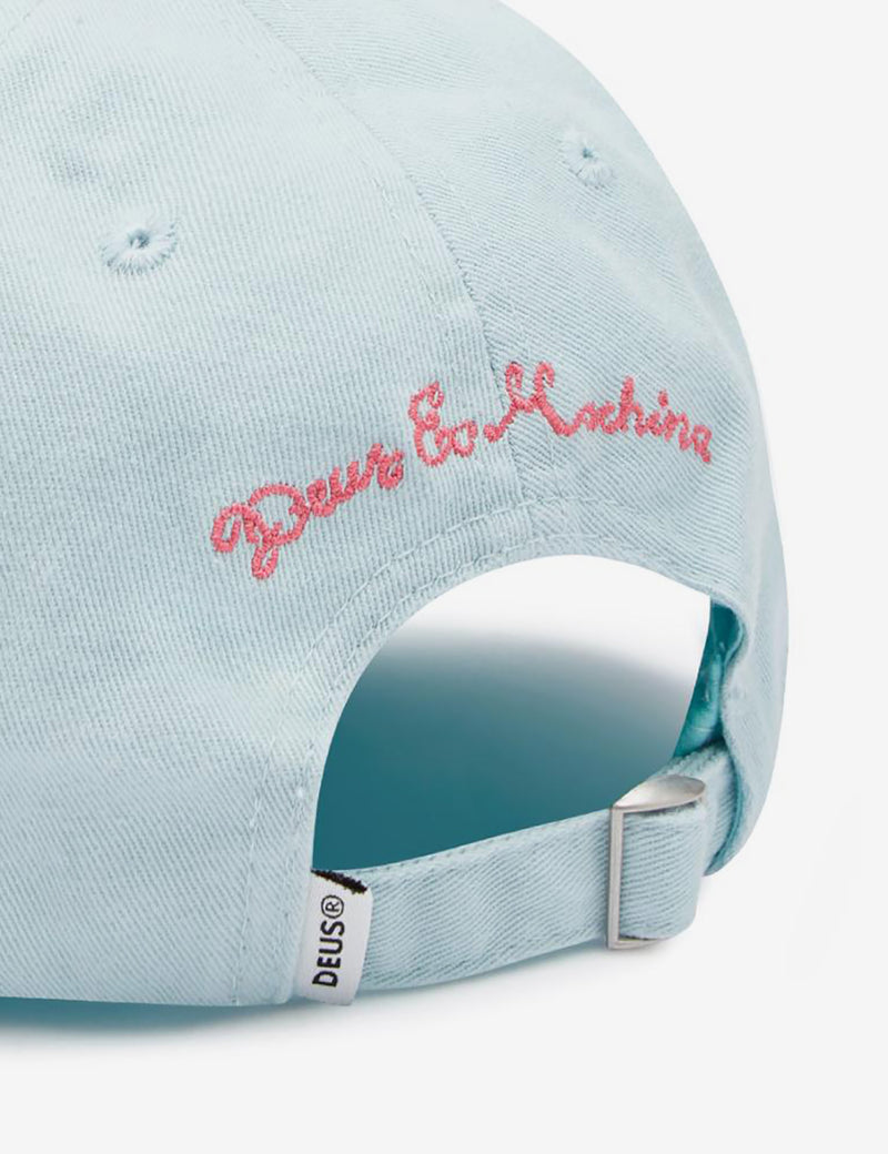 Deus Ex Machina Temple Bird 6-Panel Cap - Sky Blue
