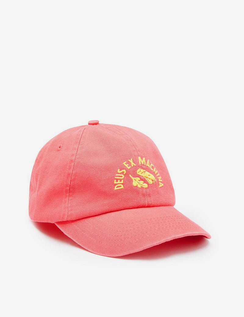 Deus Ex Machina Temple Snake 6-Panel Cap - Rose Pink