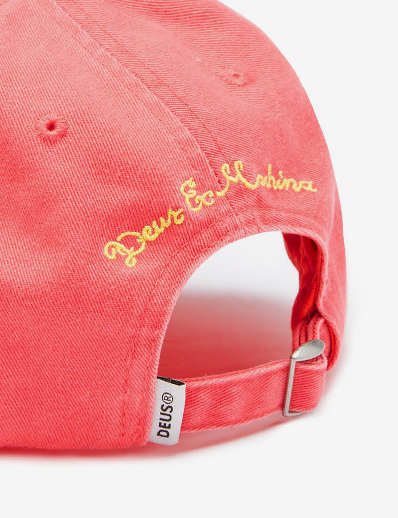 Deus Ex Machina Temple Snake 6-Panel Cap - Rose Pink