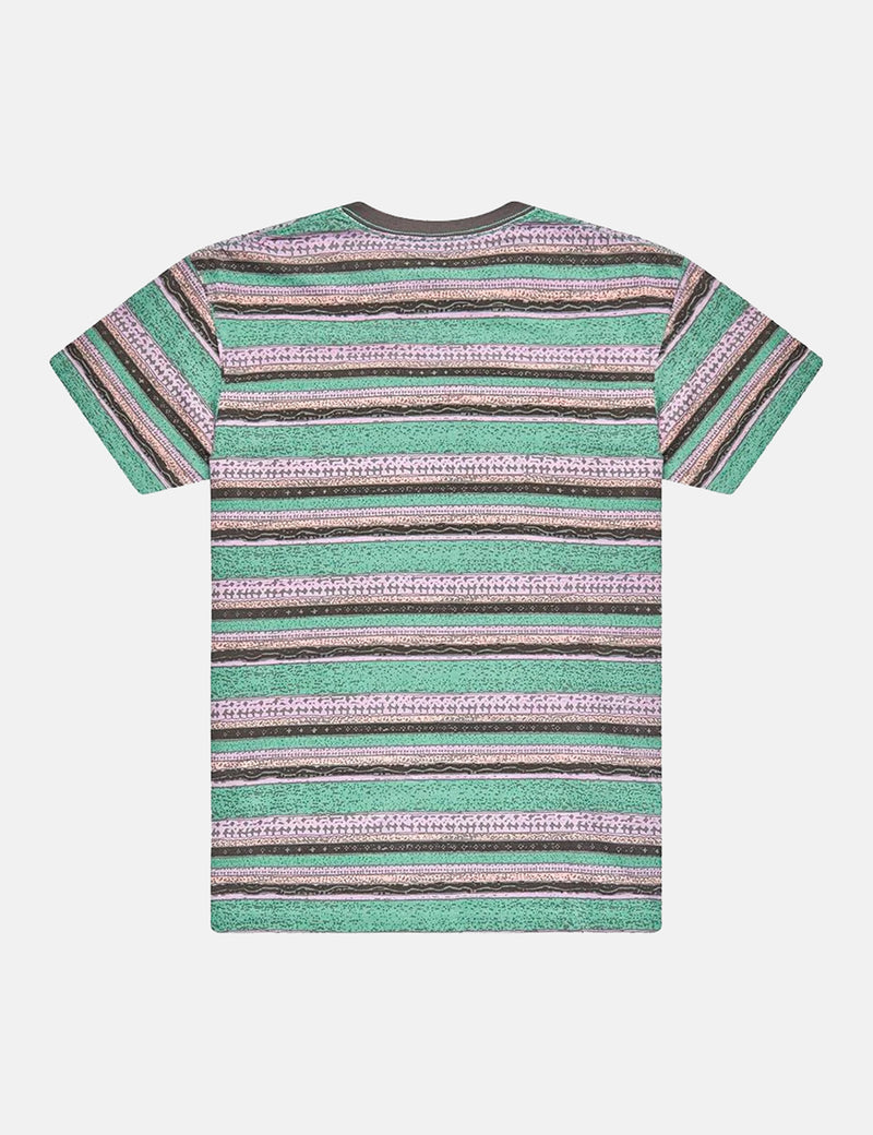 Deus Ex Machina Sunrise T-Shirt (Stripe) - Phantom Combo