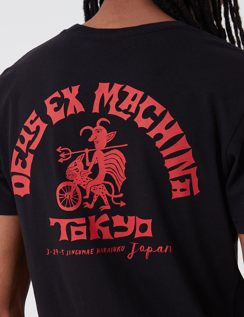 Deus Ex Machina Devil Tokyo T-Shirt - Black