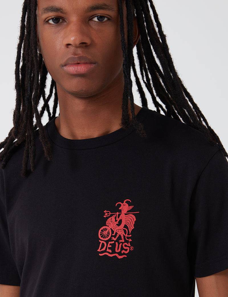 Deus Ex Machina Devil 도쿄 티셔츠-블랙