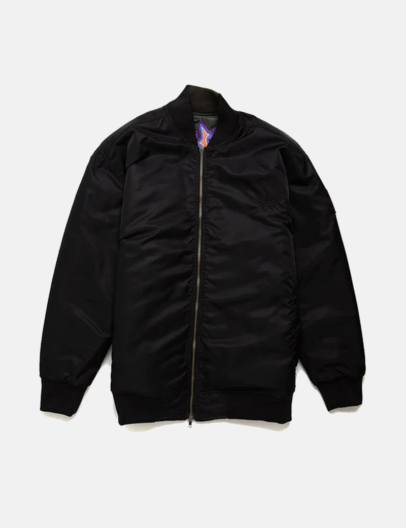 Deus Ex Machina Genrewars Bomber Jacket - Teal Black