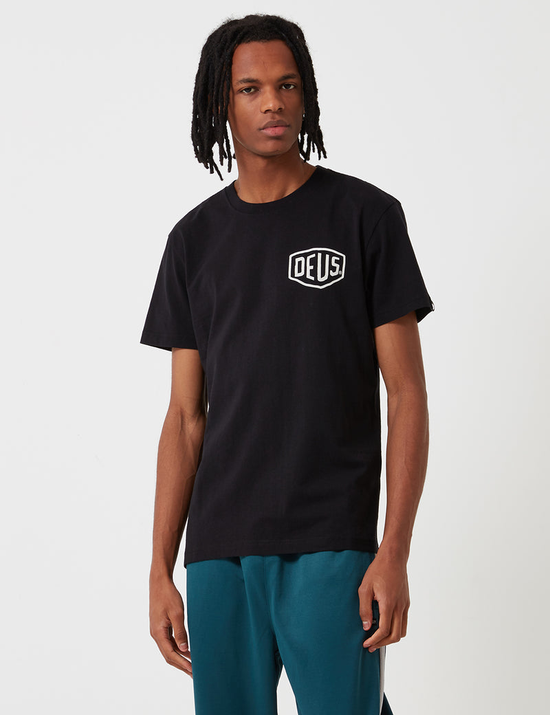 T-shirt Deus Ex Machina Address Venice LA - Noir