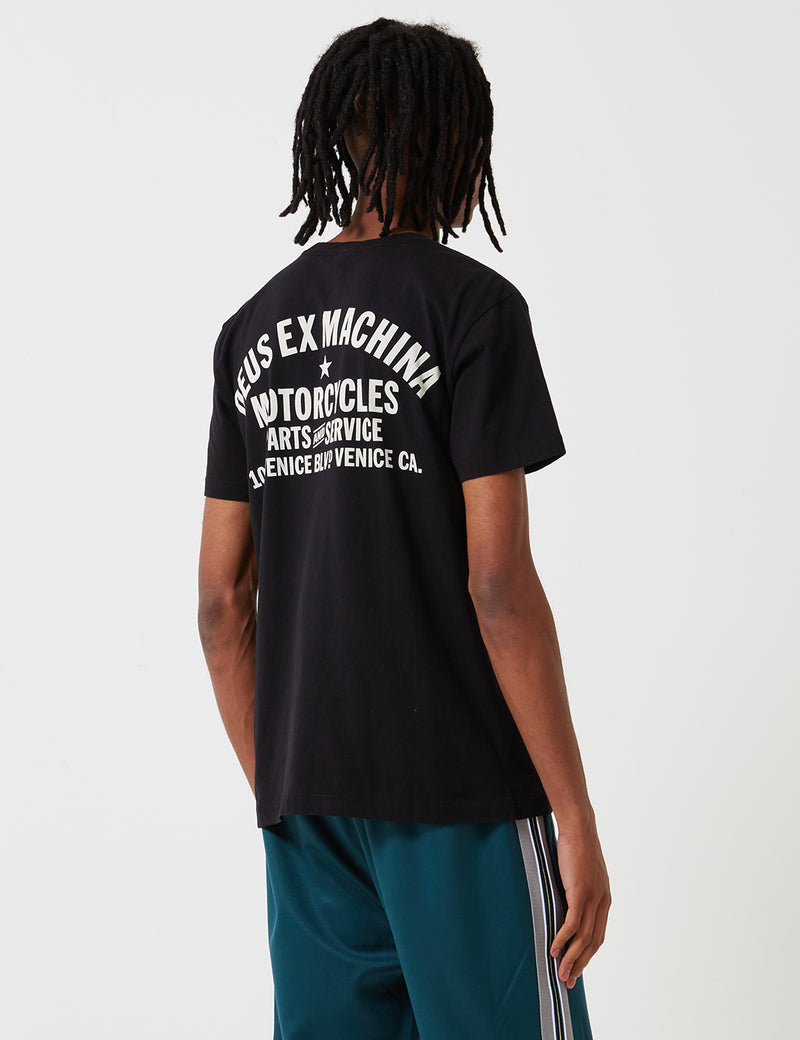 T-shirt Deus Ex Machina Address Venice LA - Noir