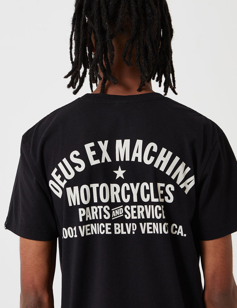 T-shirt Deus Ex Machina Address Venice LA - Noir