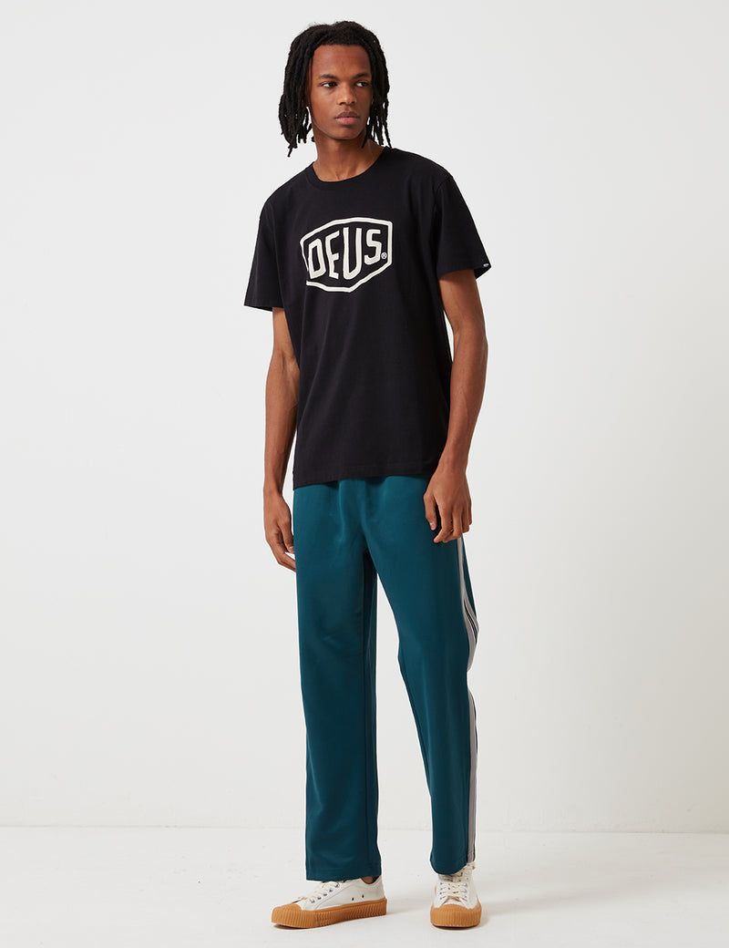 Deus ExMachinaシールドTシャツ-ブラック