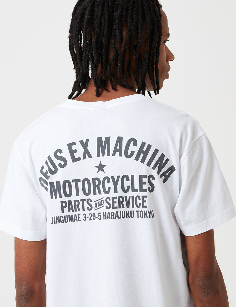 T-shirt Deus Ex Machina Address Tokyo - Blanc