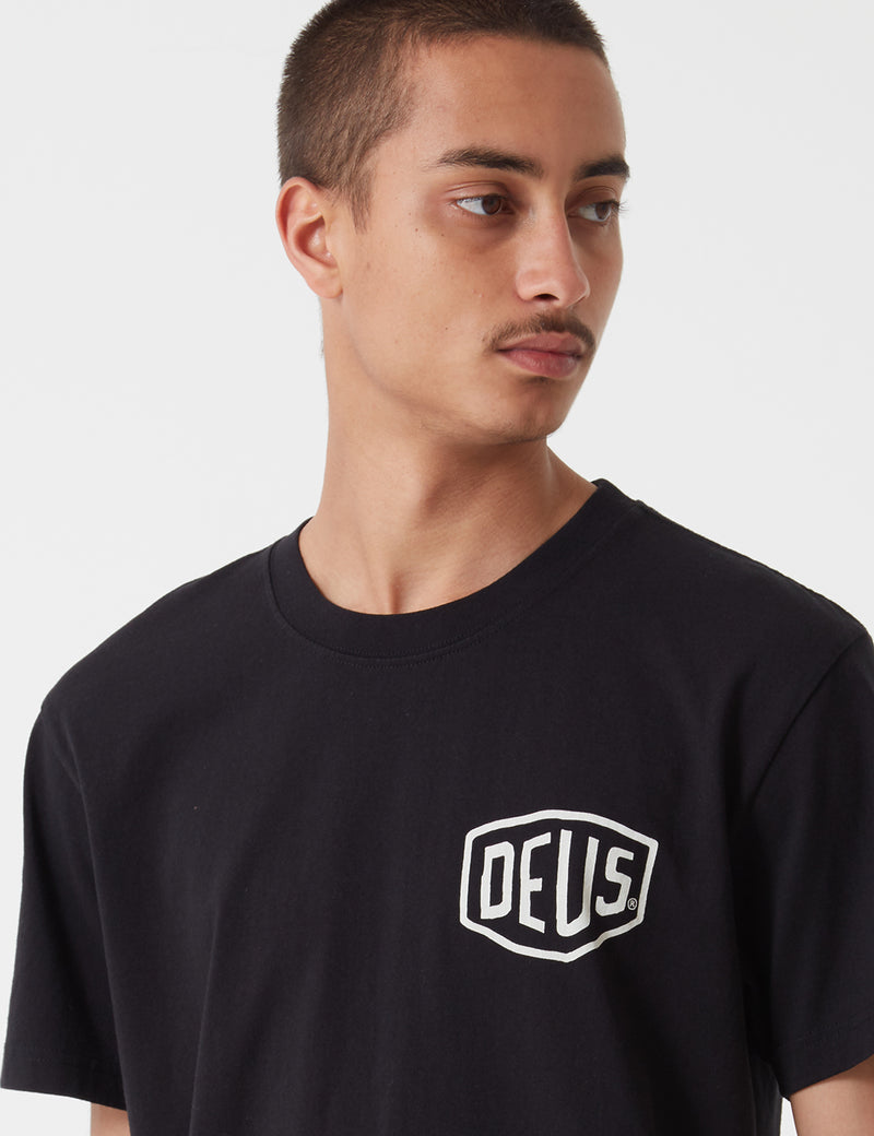 Deus ExMachinaアドレス東京Tシャツ-ブラック