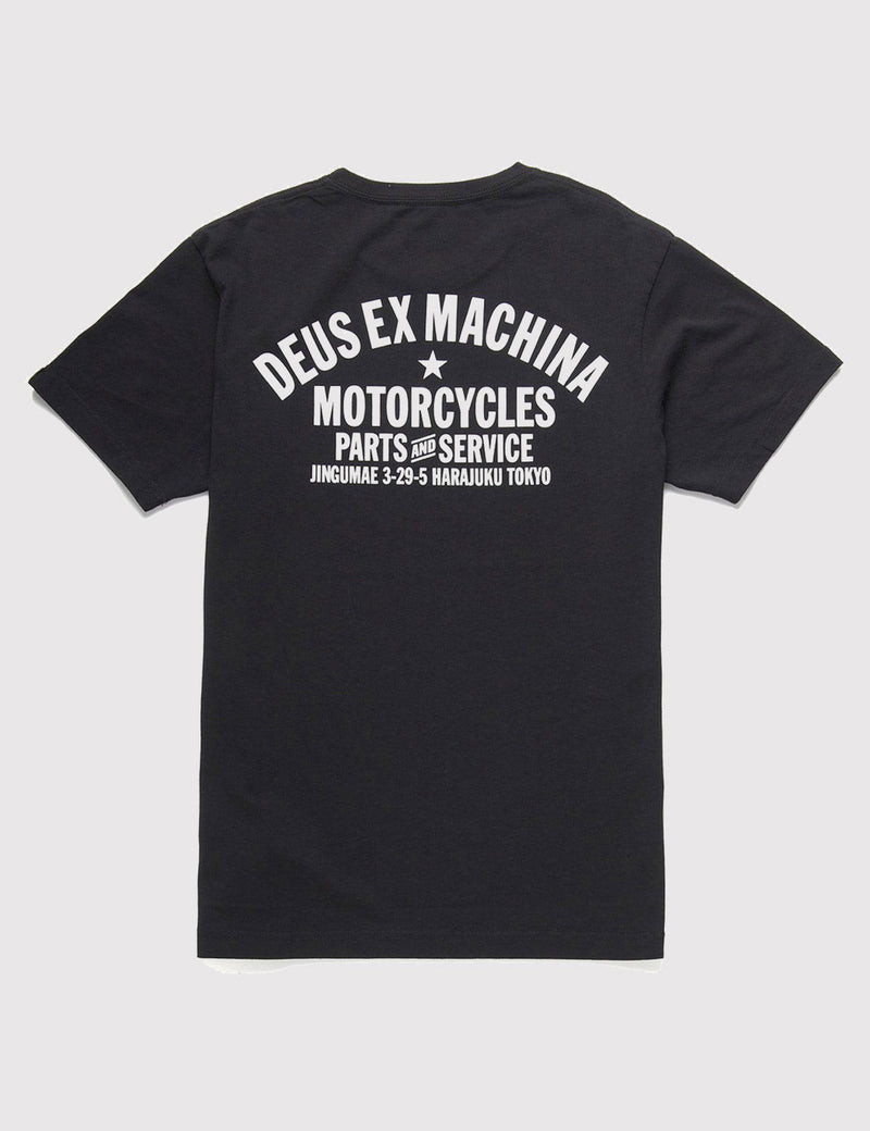 Deus Ex Machina Tokyo Address 티셔츠 - 블랙