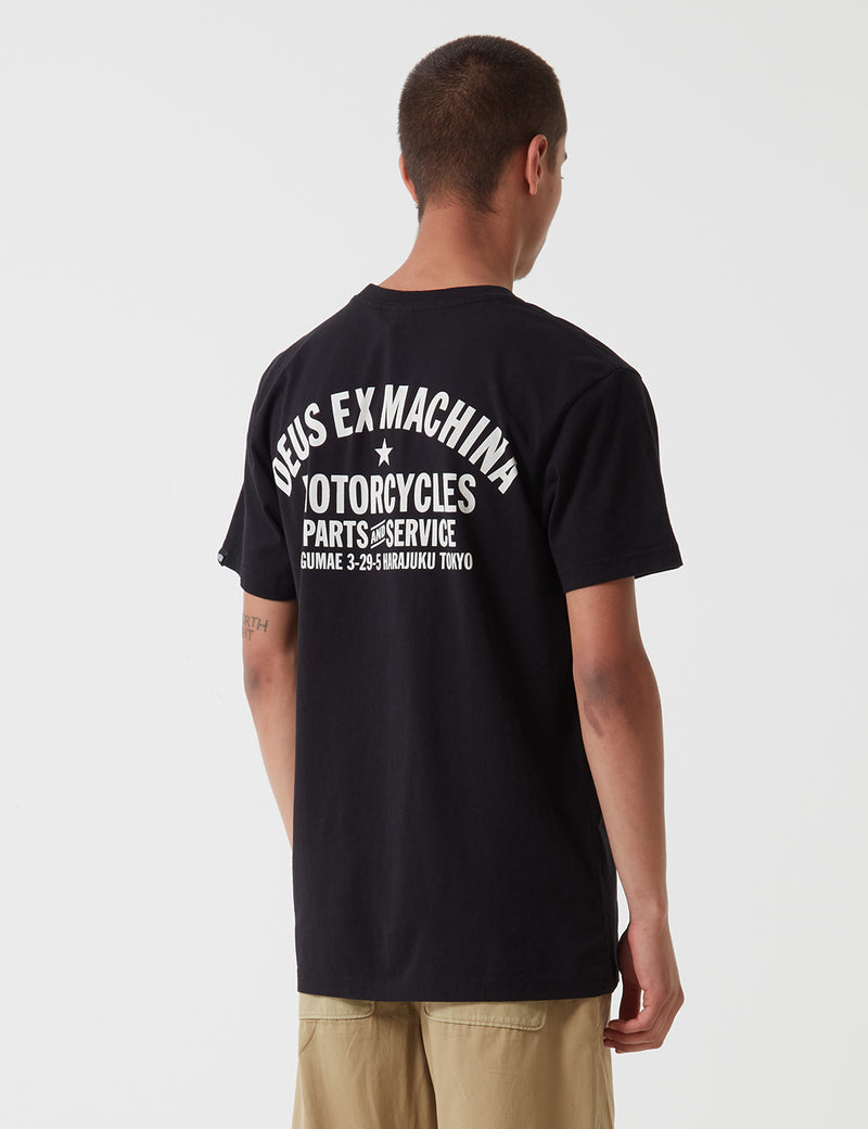 Deus Ex Machina Tokyo Adresse T-Shirt - Schwarz