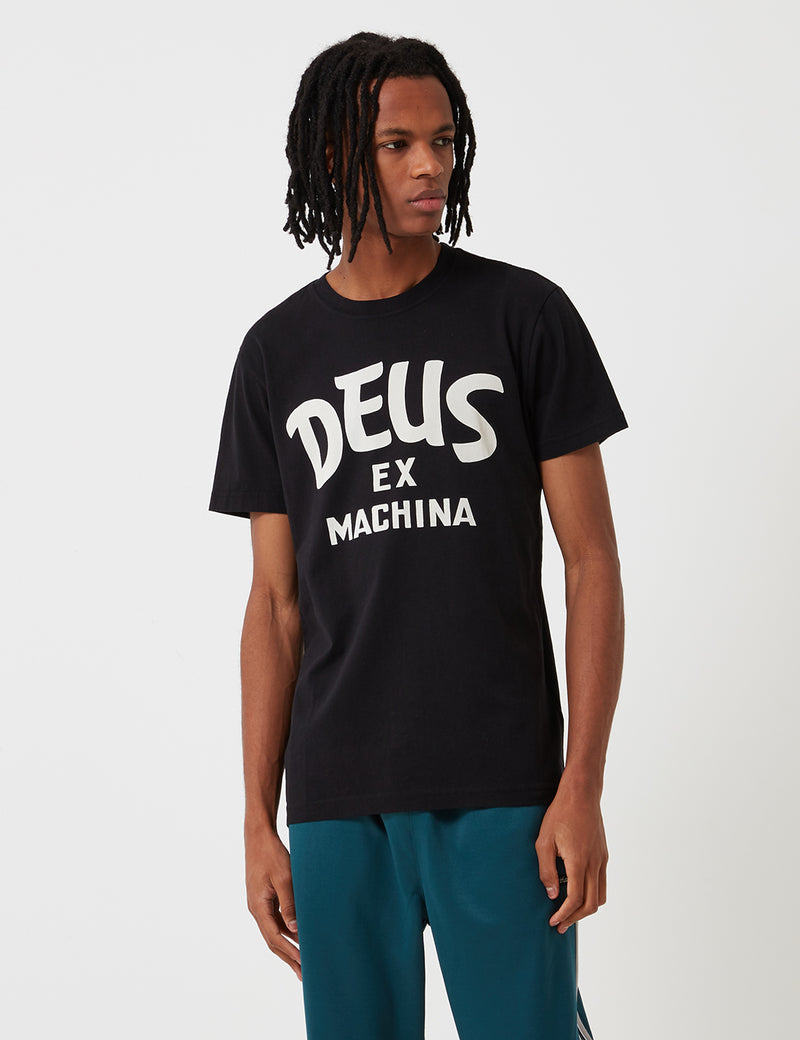 Deus Ex Machina Curvy T-Shirt - Black