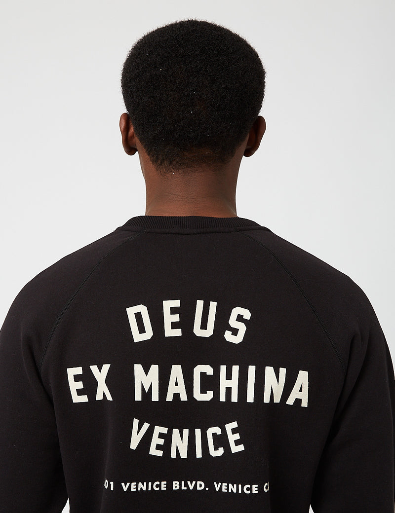 Deus Ex Machina 베니스 어드레스 스웻셔츠 - 블랙