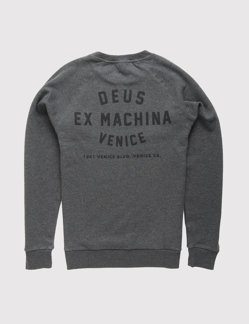 Deus Ex Machina Address Venice LA Sweat - Charcoal Grey