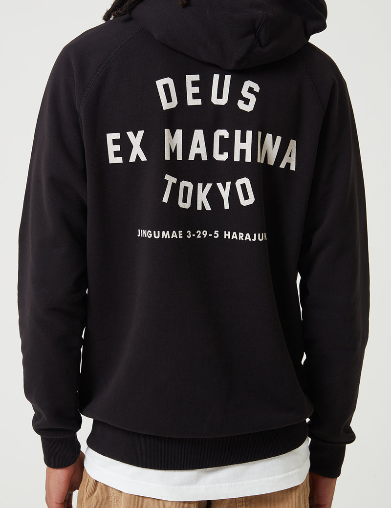 Deus Ex MachinaTokyoアドレスパーカー-ブラック
