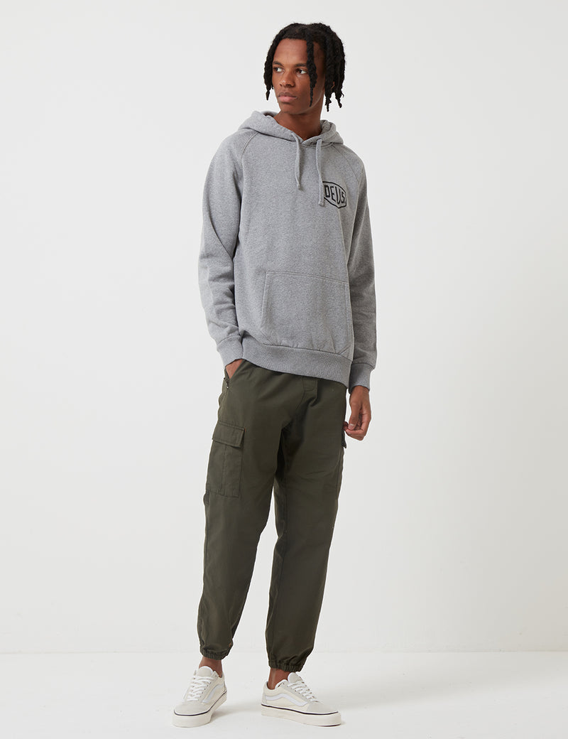 Deus Ex Machina Tokyo Address Hoodie - Grey Marl