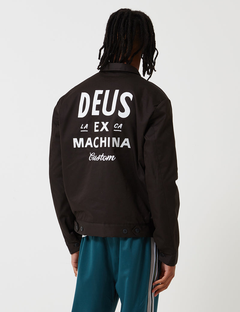 Deus Ex Machina 워크웨어 재킷-블랙