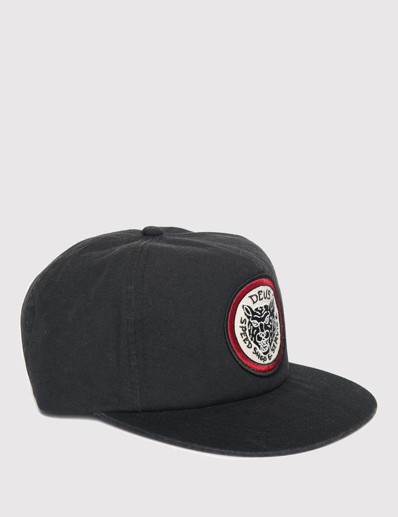 Deus Ex Machina Tiger Head Cap - Washed Black