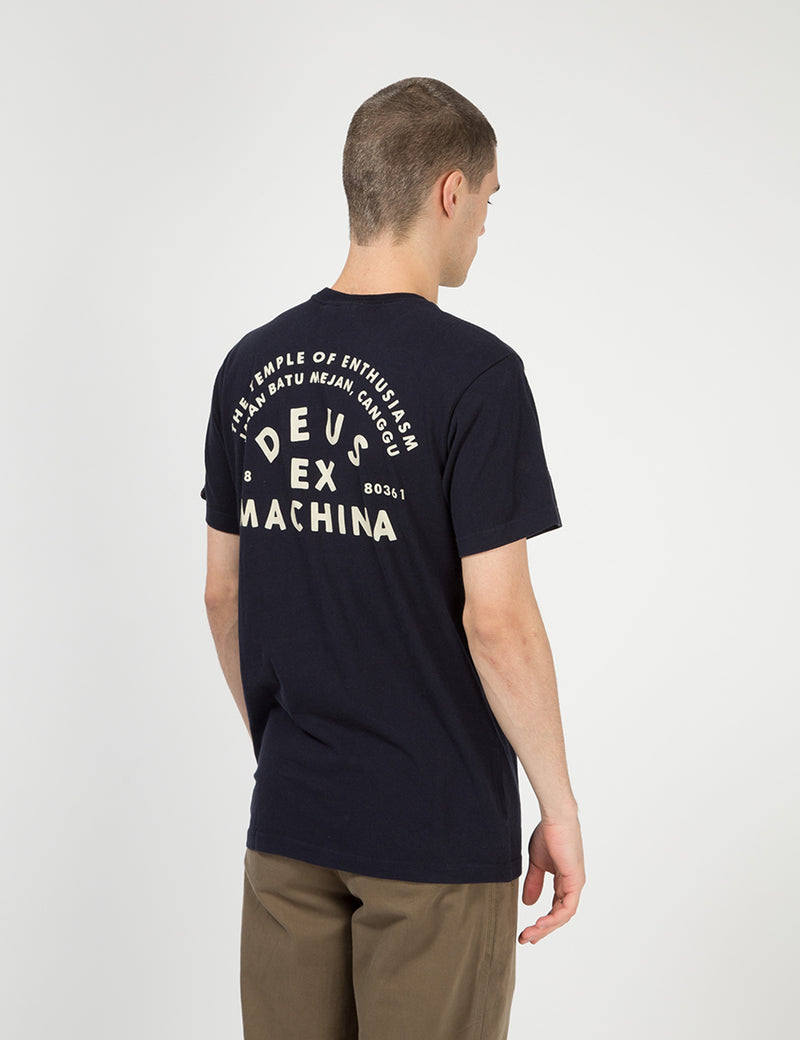 Deus Ex MachinaCangguポケットTシャツ-ミッドナイトブルー