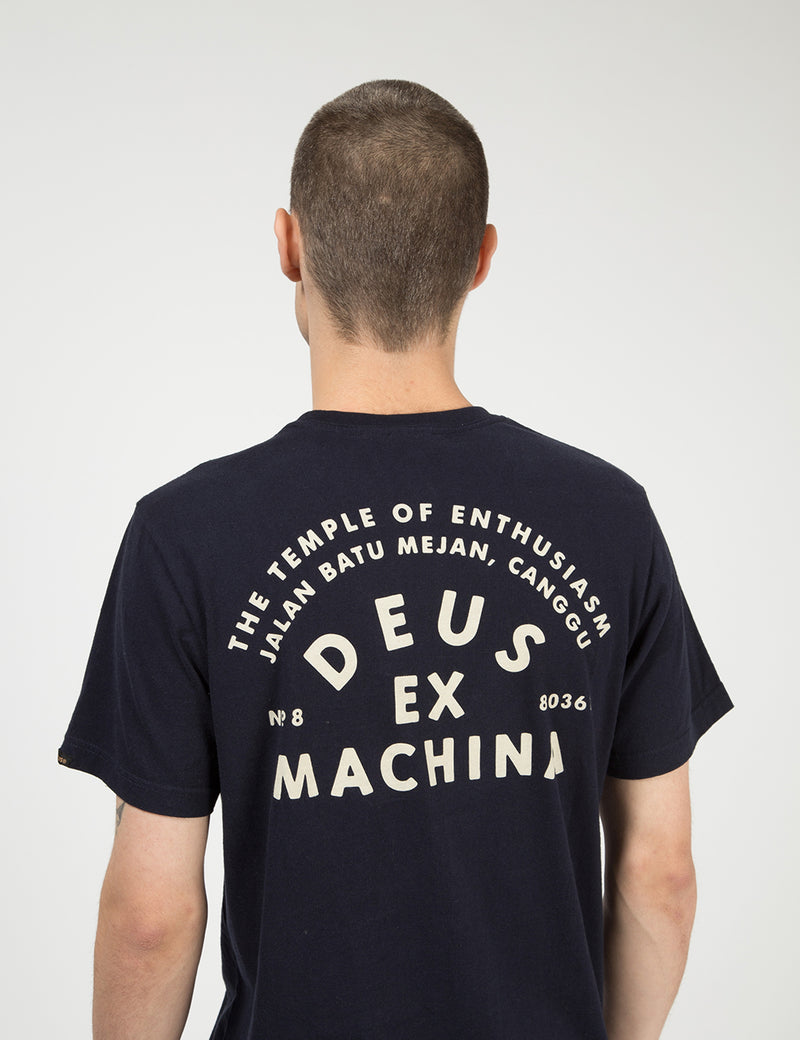 Deus Ex MachinaCangguポケットTシャツ-ミッドナイトブルー