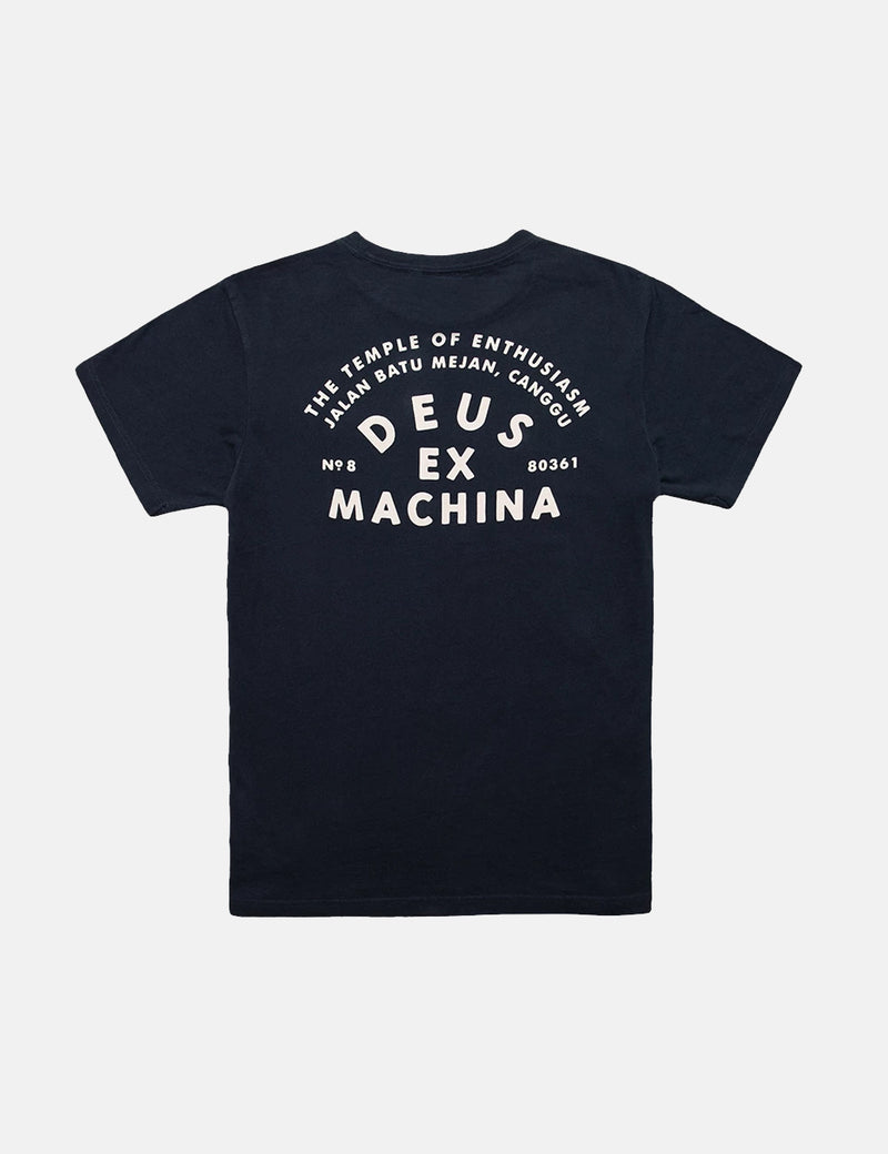 Deus Ex MachinaCangguポケットTシャツ-ミッドナイトブルー