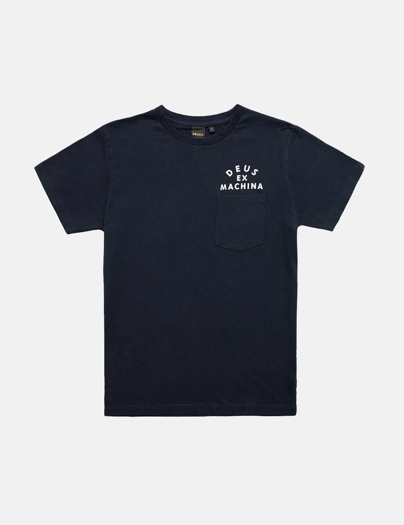 Deus Ex MachinaCangguポケットTシャツ-ミッドナイトブルー