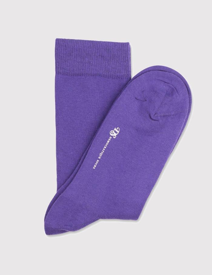 Democratique Solid Socks - Deep Purple - Article