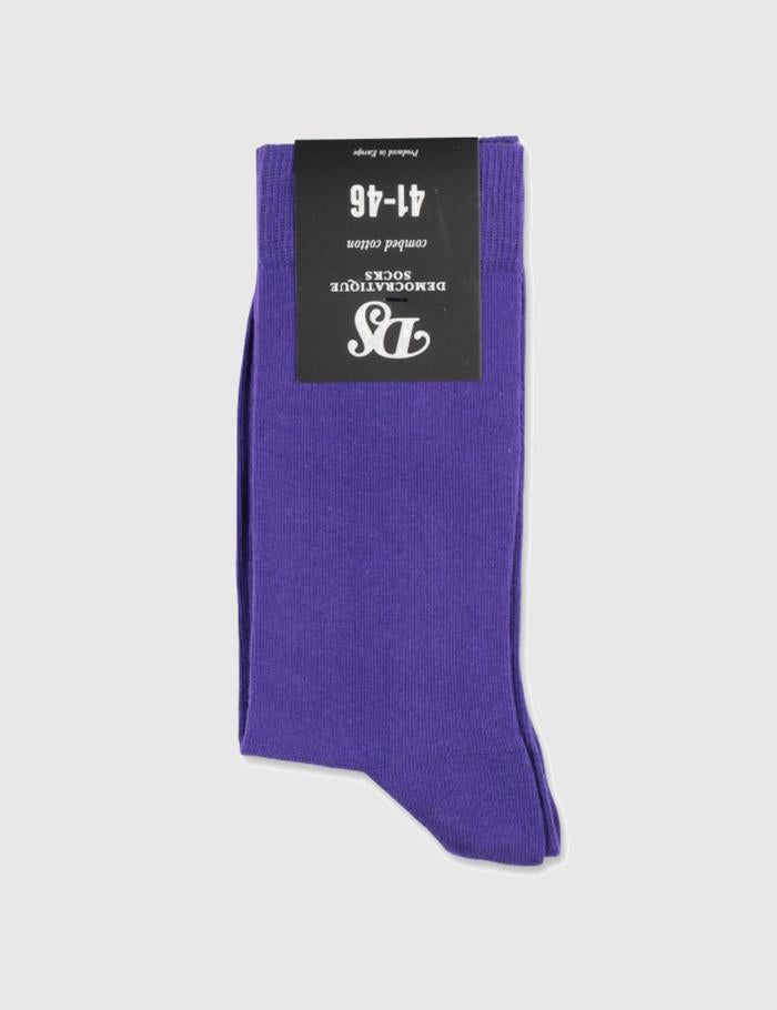 Democratique Solid Socks - Deep Purple - Article