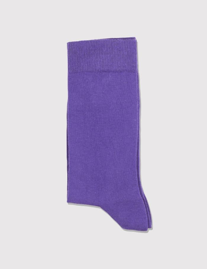 Democratique Solid Socks - Deep Purple - Article