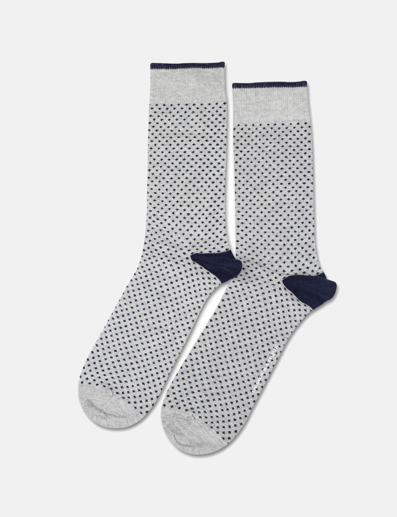 Lot de 3 paires de chaussettes démocratiques Solid - Navy Dots/Navy Stripes/Black