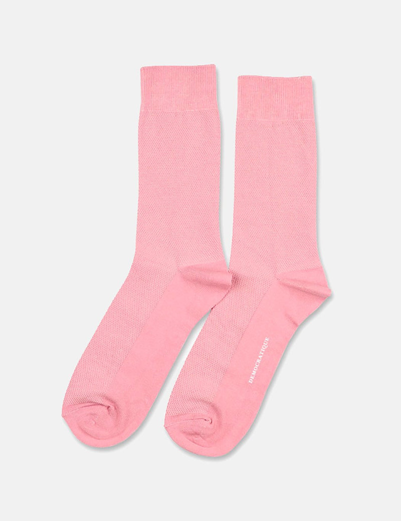 Democratique Originals Champagne Pique Socks - Pale Skin Pink