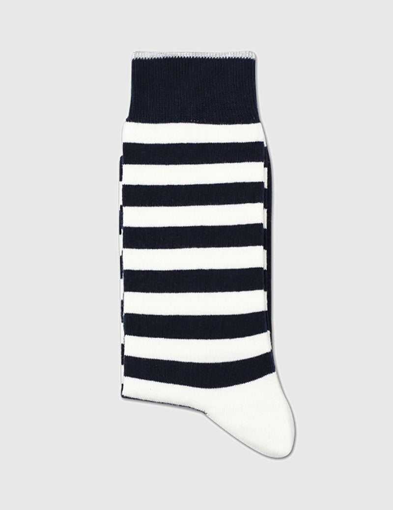 Democratique Original Striper Socks - Navy/White - Article