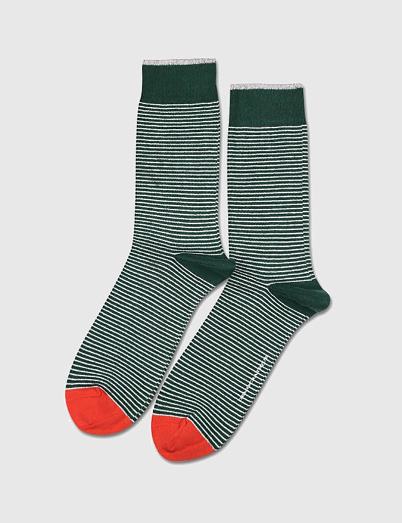 Democratique Mini Stripes Socks - Forrest Green - Article