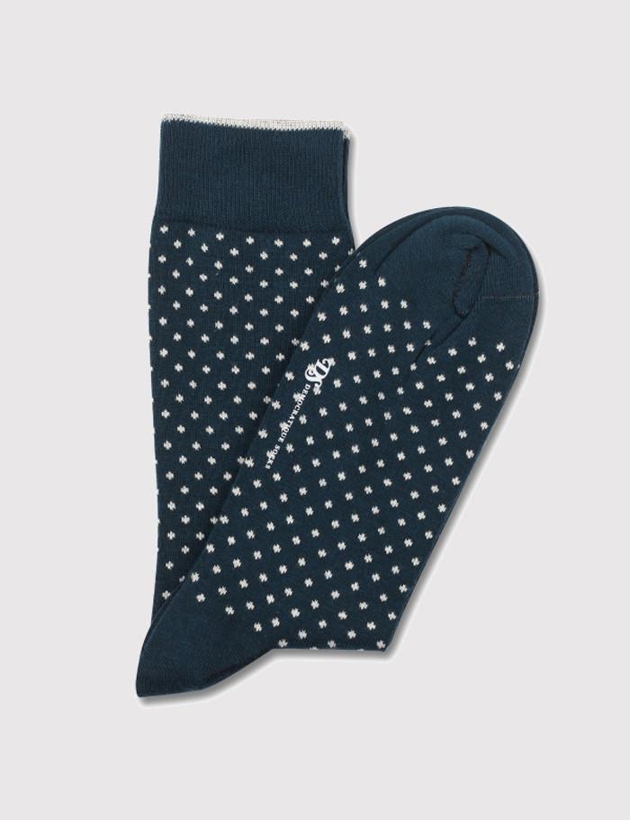 Democratique Polkadot Socks - Emerald Green/White - Article