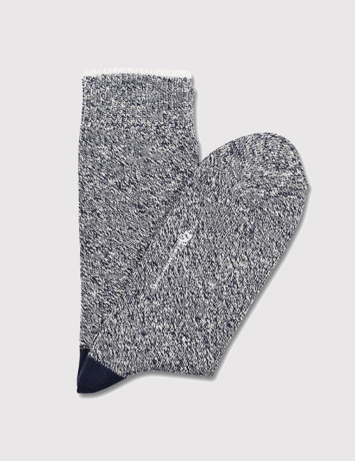 Democratique Relax Twister Socks - Navy Blue/Off White - Article