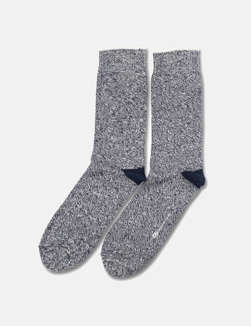 Democratique Relax Twister Socks - Navy/Off White - Article