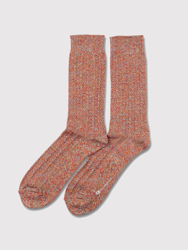 Democratique Relax ZigZag Socks - Spring Red/Curry - Article